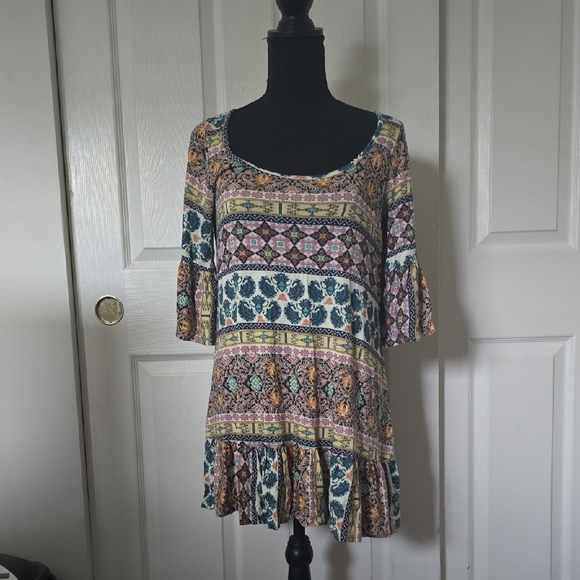 Kye Mi Tops - Bohemian Multicolor Women's Blouse